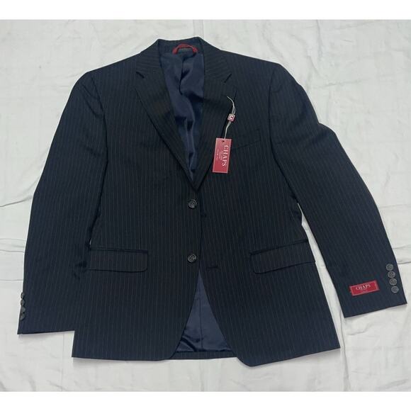 Chaps Other - Chaps Slim Fit Blazer Sport /Coat /Jacket / Mens Size 38 S Short Black W Gray